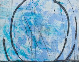 Abstract Composition in Blue