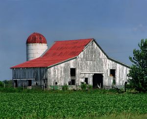 Red Roof Barn, Farmersville IL, Route 66