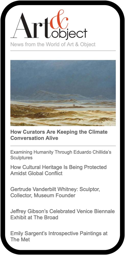 image of e-letter on iphone