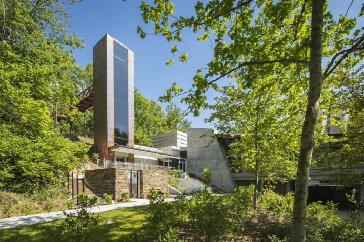 Crystal Bridges North Tower and Lobby