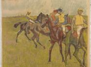 Edgar Degas (French, 1834 – 1917) and Auguste Clot (French, active 19 th century) Before the Race , ca. 1895 Color lithograph on lightweight tan wove paper