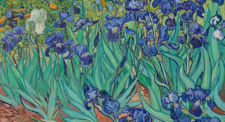 Vincent van Gogh (Dutch, 1853-1890), Irises, 1889. Oil on canvas, 74.3 x 94.3 cm (29 ¼ x 37 1/8 in). 