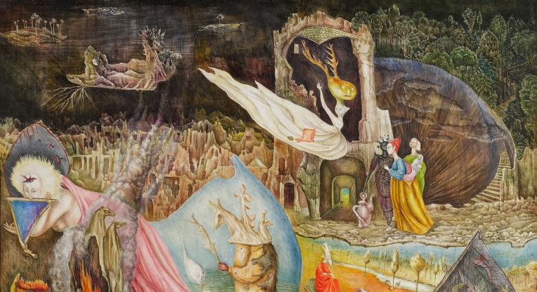 Leonora Carrington, Les Distractions de Dagobert, 1945.