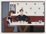 Clare Rojas' "The Stallion", 2024, Oil on linen, Courtesy of Jessica Silverman