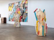 Jun Kaneko (Japanese-American, b. 1942), Untitled, 2022,Glazed ceramics, 69 ¾ x 27 x 31 inches.